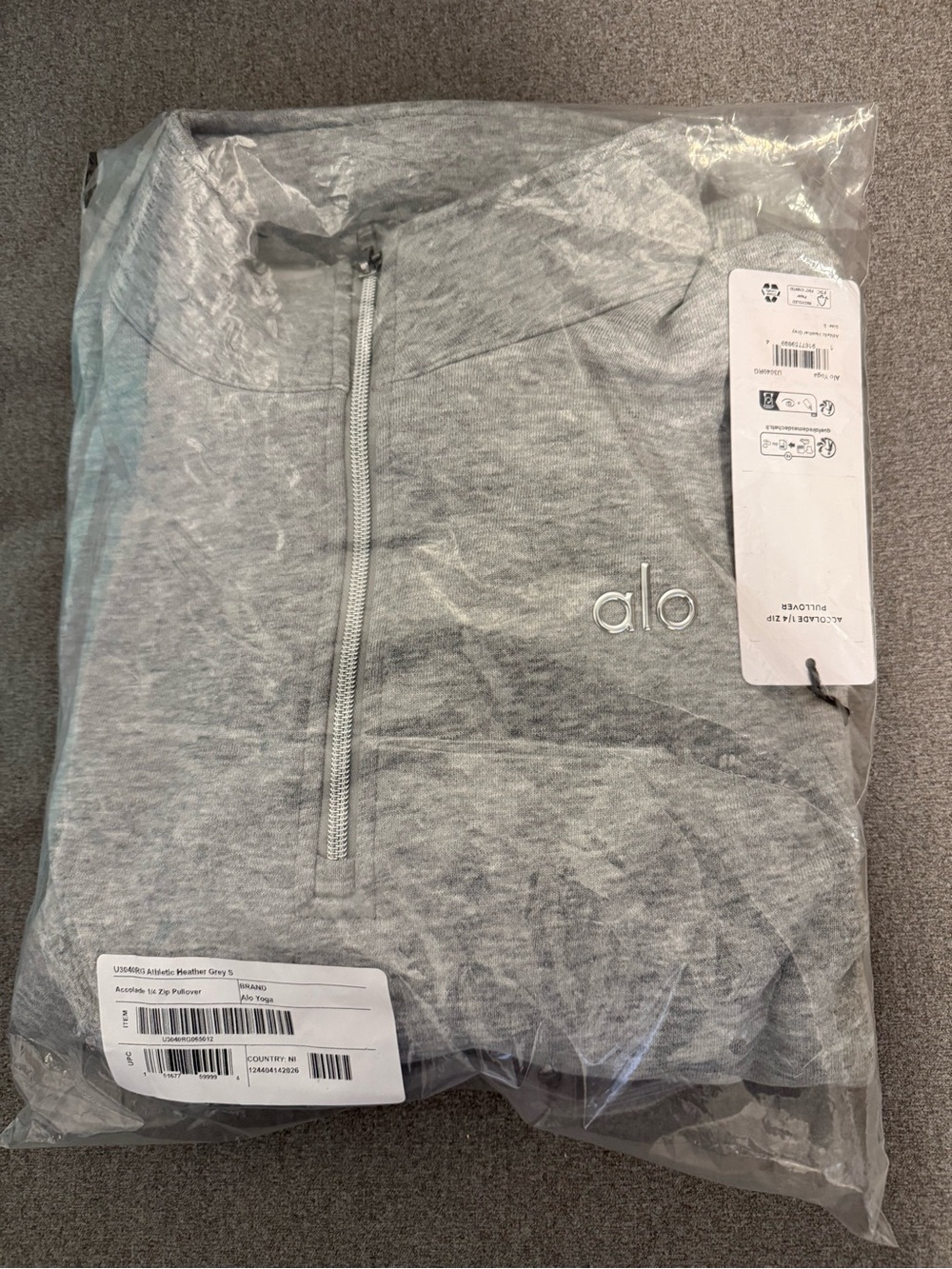 ALO Yoga Accolade 1/4 Zip Pullover Size S